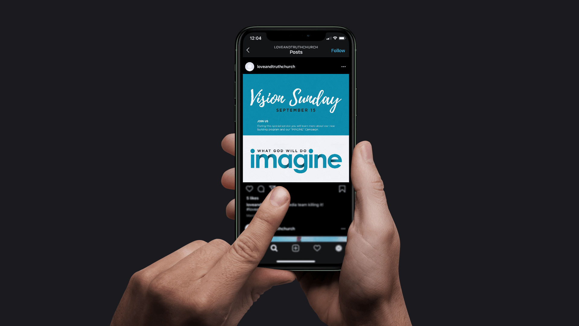 Church capital campaign social media design