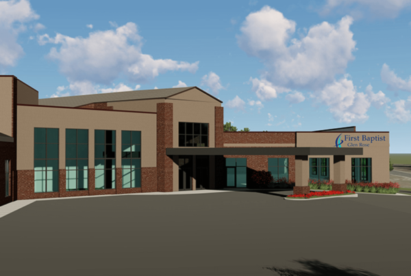 Church capital campaign architect rendering