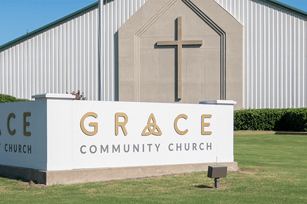 Exterior view of church