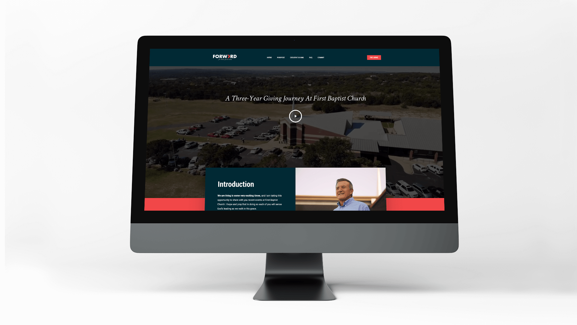 Church capital campaign website design